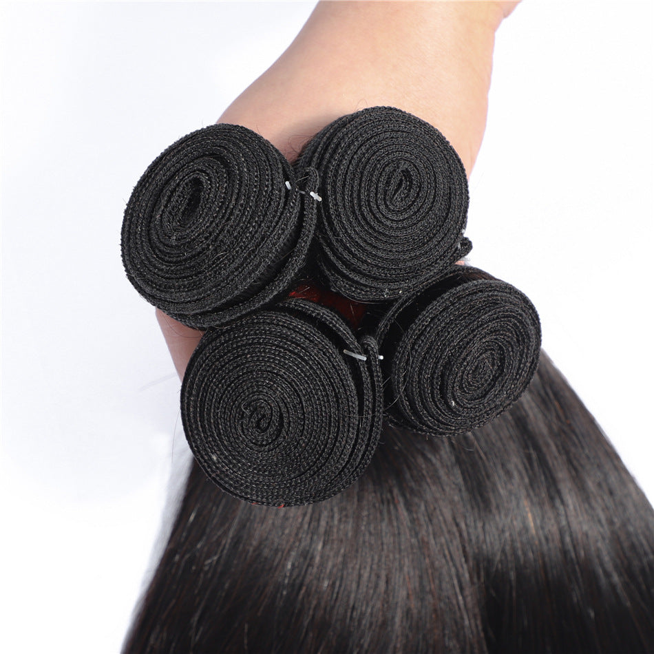 European And American Wigs, Real Hair Weaves, Natural Color, Smooth Hair Weaves